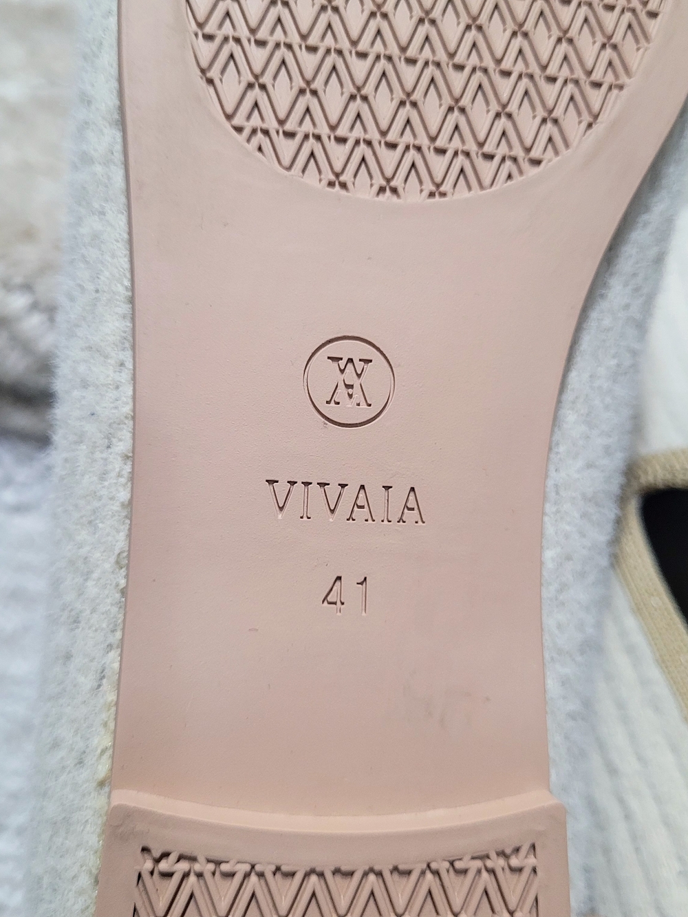 VIVAIA Cream Knit Slip-On Loafers — Lightweight Women's Flats 8 - Picture 13 of 14